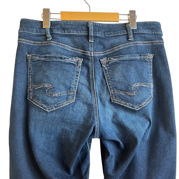 Silver Jeans Suki Straight Fit Dark Denim Jeans 34x33 - Picture 8 of 14